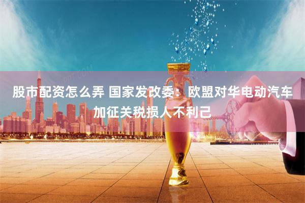 股市配资怎么弄 国家发改委：欧盟对华电动汽车加征关税损人不利己