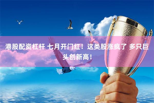 港股配资杠杆 七月开门红！这类股涨疯了 多只巨头创新高！